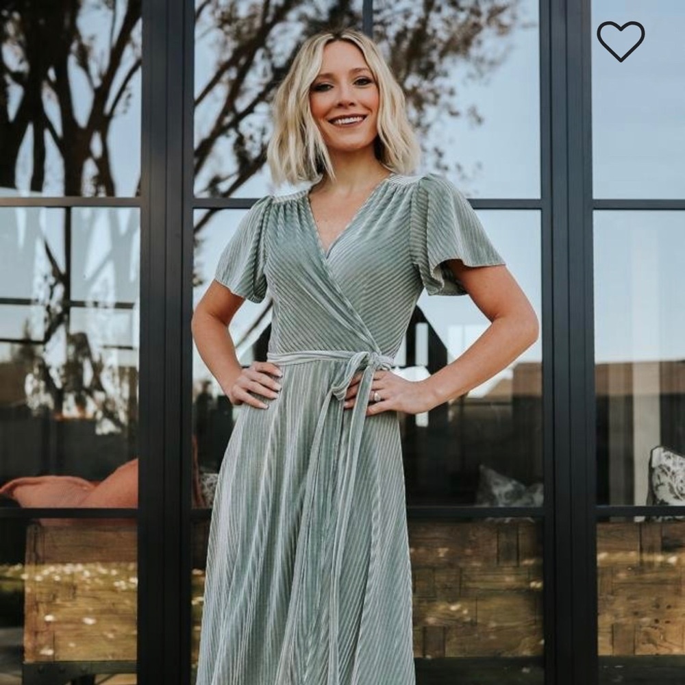 Baltic Born : Andi Ribbed Velvet Wrap Dress